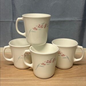 SILK BLOSSOM by Corelle Vintage Set of 4 coffee mug